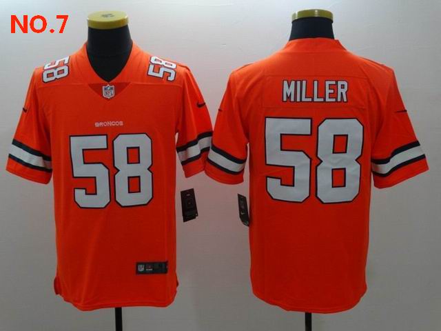 Men's Denver Broncos 58 Von Miller Jersey NO.7 ;